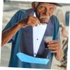 Reusable Polyester Bib with Suit Pattern for Seniors view 2