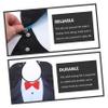 Reusable Polyester Bib with Suit Pattern for Seniors view 3