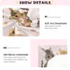 Baby Crib Fitted Sheet for Boys and Girls, Soft Playard Sheet, 52 x 28 in, Easter Bengal Cats, Blush view 4