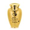 AIWENXI Gold Pet Cremation Urn for Dogs and Cats, Paw Print Heart view 1