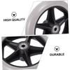 HAPINARY 2-Pack Universal Front Wheels for Wheelchairs, Alloy and ABS, Quiet view 4