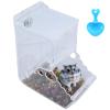 Automatic Hamster Feeder, 400 mL Transparent Gravity Feeder view 1