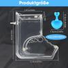 Automatic Hamster Feeder, 400 mL Transparent Gravity Feeder view 2