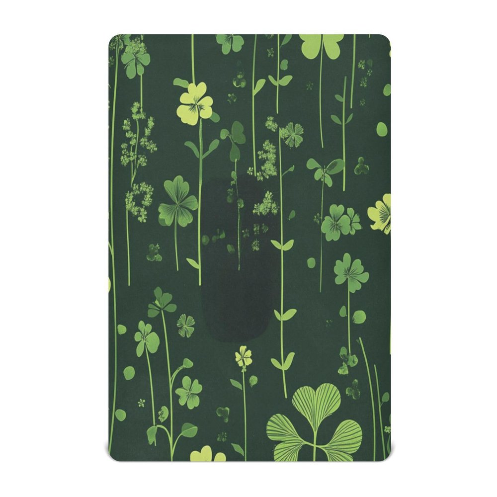 Fitted Sheet Set for Crib and Toddler Beds, Soft, 132 x 71 cm, St. Patrick's Clover