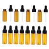 HAPINARY 5 ml Glass Dropper Bottles, 20-Pack, Brown Refillable Sample Bottles view 1