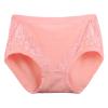 Women's Lace Cotton Briefs, Soft Stretch Panties, Hot Pink, XL view 1