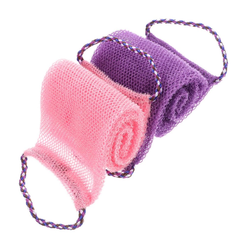2-Piece African Exfoliating Shower Net, Chinlon