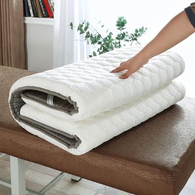 Memory Foam Spa Bed Mattress Topper, White, 75 x 190 cm, 4 cm