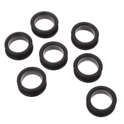 BUGUUYO 10-Pack Black Silicone Scissor Finger Rings