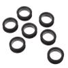 BUGUUYO 10-Pack Black Silicone Scissor Finger Rings view 1