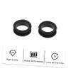 BUGUUYO 10-Pack Black Silicone Scissor Finger Rings view 2