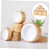 Beavorty 6-Piece 5 g Refillable Cream Jars, Bamboo and Plastic view 4