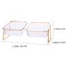 Happyyami Elevated Pet Bowls with Two Bowls for Cats and Dogs view 2