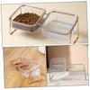 Happyyami Elevated Pet Bowls with Two Bowls for Cats and Dogs view 4