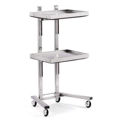 Professional Stainless Steel Salon Trolley with Folding Table