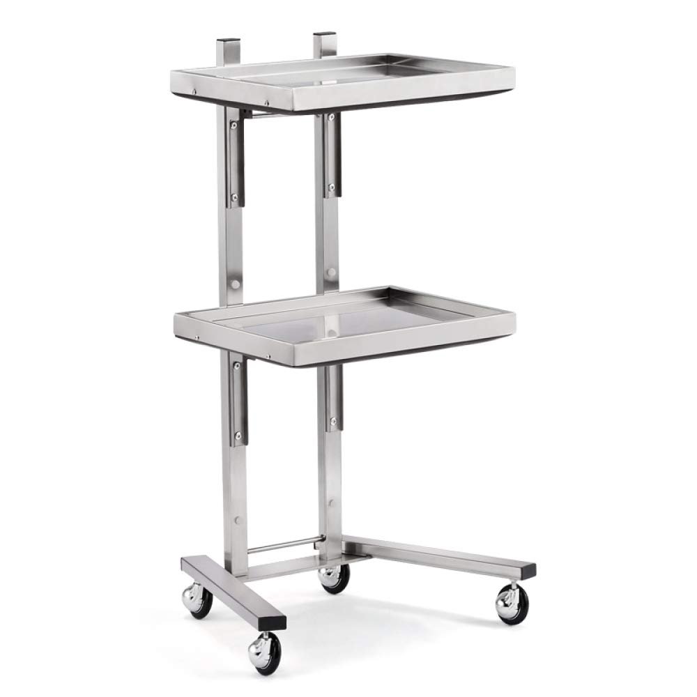 Professional Stainless Steel Salon Trolley with Folding Table