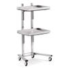 Professional Stainless Steel Salon Trolley with Folding Table view 1