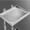 Professional Stainless Steel Salon Trolley with Folding Table view 3