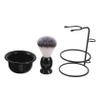 Beavorty Shaving Brush Set with Nylon Bristles, Bowl and Stand view 1