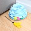Happyyami Cat Track Toy for Exercise, Interactive Cat Toy with 3 Glowing Teaser Rods view 3