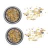 FOMIYES Leaf-Shaped Metal Nail Art Charms view 1