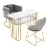 Modern Compact Marble-Top Nail Table for Salon and Spa view 1
