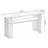 Modern Compact Marble-Top Nail Table for Salon and Spa view 2