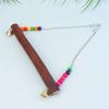 Happyyami Wooden Parrot Hanging Swing with Colorful Beads view 3