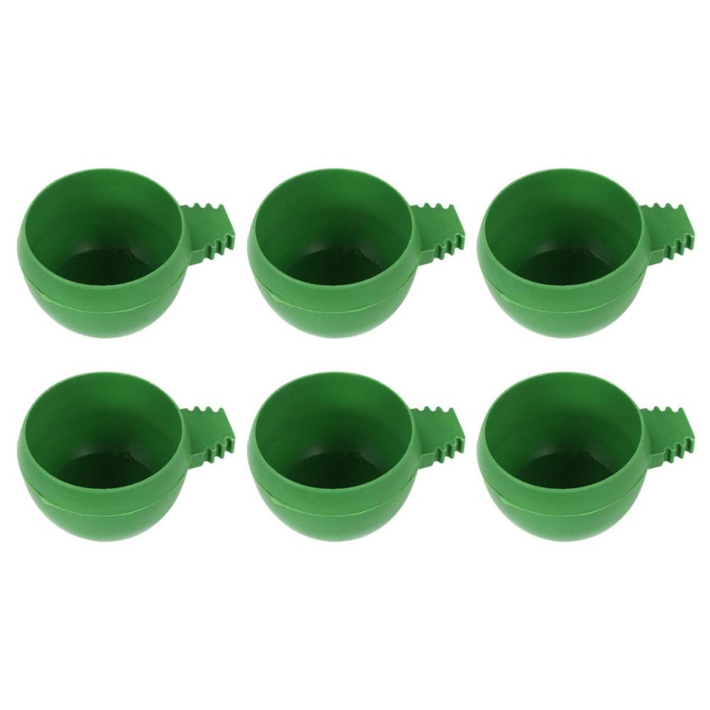 Round Plastic Pigeon Food and Water Bowls, 20-Pack