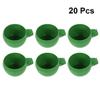 Round Plastic Pigeon Food and Water Bowls, 20-Pack view 4