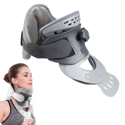 CHANGLKJ Cervical Traction Device, Adjustable Neck Collar with Heat Function