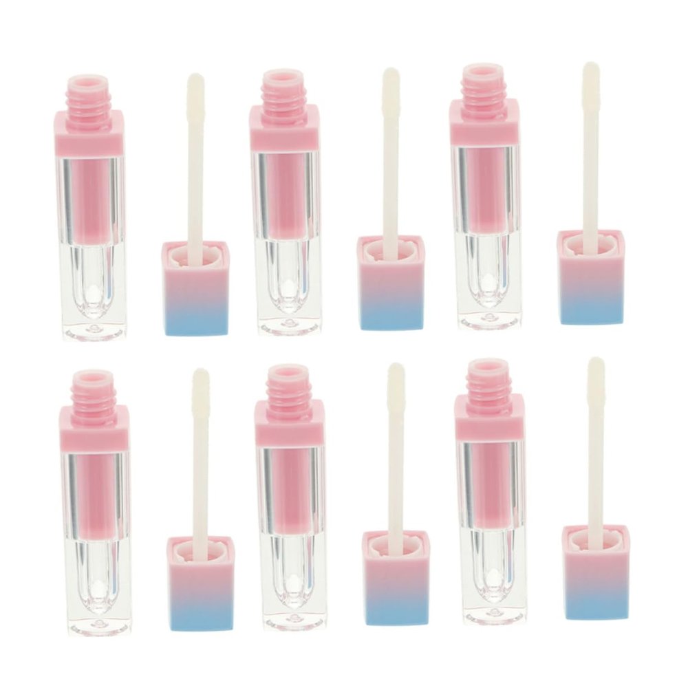 Beaupretty 6-Piece Empty Refillable Lip Gloss Tubes, Small DIY Lip Balm Storage Tubes for Travel and Daily Use