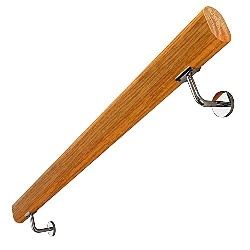 Non-Slip Wooden Handrail for Stairs, Indoor and Outdoor Use