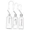 Happyyami Automatic 180 ml Water Bottles, 3-Pack, for Hamsters and Rabbits, Stainless Steel Ball Valve, Transparent, for Cages view 1