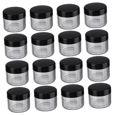 Beavorty 20-Piece Empty Clear Refillable Plastic Cosmetic Jars