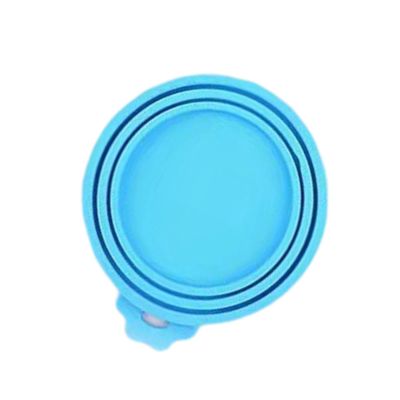 Pet Can Cover, Silicone Lid for Food Containers, Sky Blue