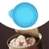 Pet Can Cover, Silicone Lid for Food Containers, Sky Blue view 2