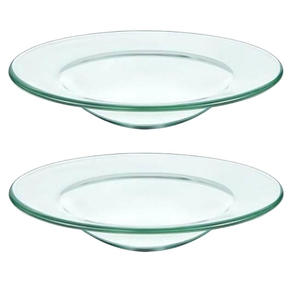 Round Glass Wax Warmer Bowls, 2-Piece Set