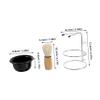 OHPHCALL Men's Shaving Brush Set with Bowl and Stand view 2