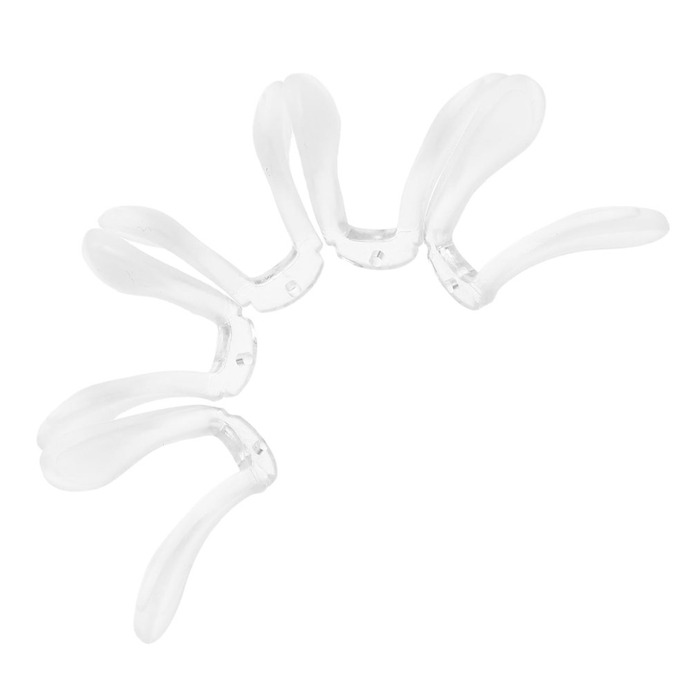 Silicone and Plastic Eyeglass Nose Pads with Matte Surface