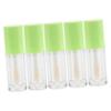 PAMINGONO 5-Piece Clear Lip Gloss Tubes with Large Brushes, Refillable Containers for Lipstick Mixtures view 1