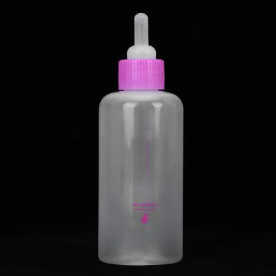 Aumotop Pet Care Set, Durable Silicone Milk Bottle Set for Small Dogs and Cats (Pink)