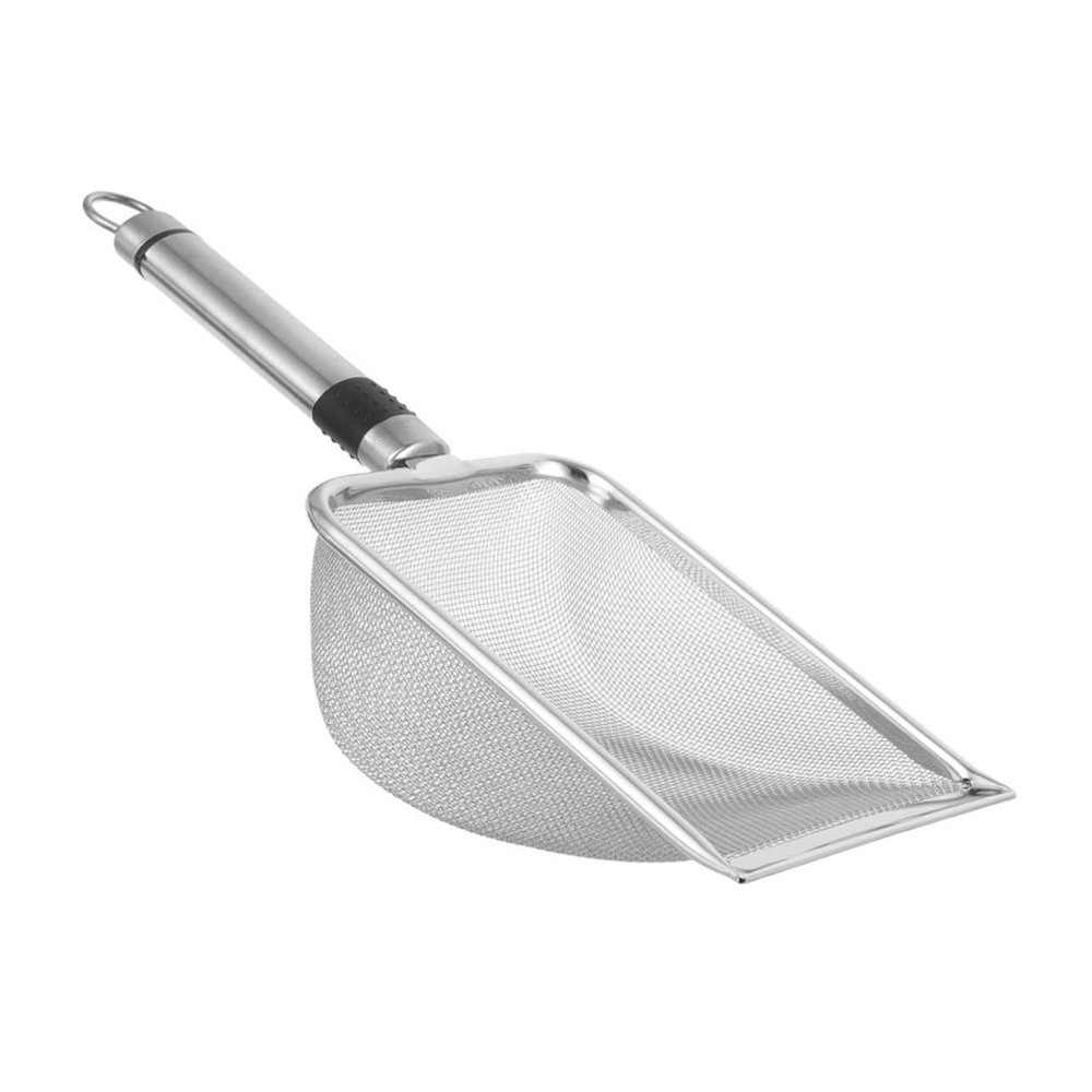 YARNOW Metal Cat Litter Scoop with Fine-Mesh Sieve
