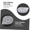 FRCOLOR 12-Piece Nail Strip Tape Cases, Plastic Portable Holders for DIY and Professional Nail Art view 2