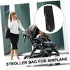 Black Oxford Stroller Bag with Shoulder Strap view 2