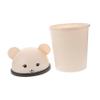 GARVALON 10 L Plastic Cylindrical Trash Can with Swing Lid view 1