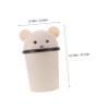 GARVALON 10 L Plastic Cylindrical Trash Can with Swing Lid view 2