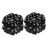 BELLIFFY 4-Pack Bun Hair Nets with Acrylic Rhinestones for Girls and Women, Secure Hold for Dance Performances view 1