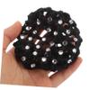 BELLIFFY 4-Pack Bun Hair Nets with Acrylic Rhinestones for Girls and Women, Secure Hold for Dance Performances view 3