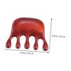 UTHCLO Compact Head Massage Comb with Smooth, Rounded Teeth for Scalp Care view 2
